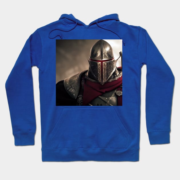 Knights Templar in The Holy Land Hoodie by Grassroots Green